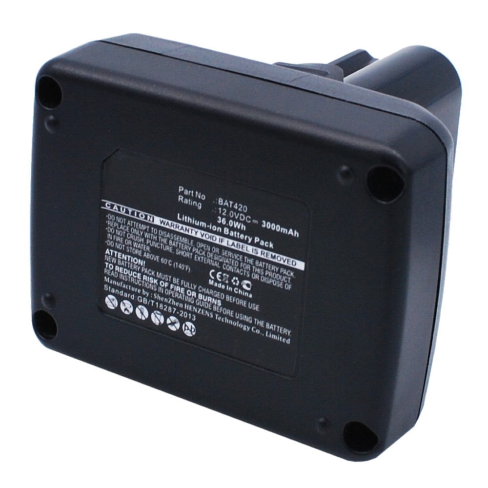 Synergy Digital Power Tool Battery, Compatible with Bosch BAT412, BAT414, BAT420 Power Tool Battery (Li-ion, 12V, 3000mAh)