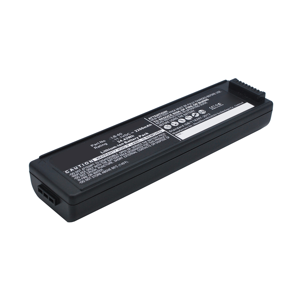 Synergy Digital Printer Battery, Compatible with Canon 2446B003, K30274, LB-60, QK1-2505-DB01-05 Printer Battery (Li-ion, 11.1V, 2200mAh)