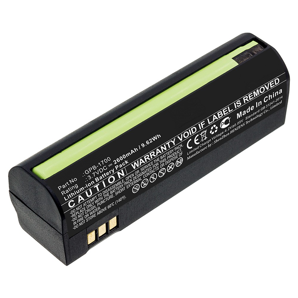 Synergy Digital Satellite Phone Battery, Compatible with Globalstar GPB-1700 Satellite Phone Battery (Li-ion, 3.7V, 2600mAh)