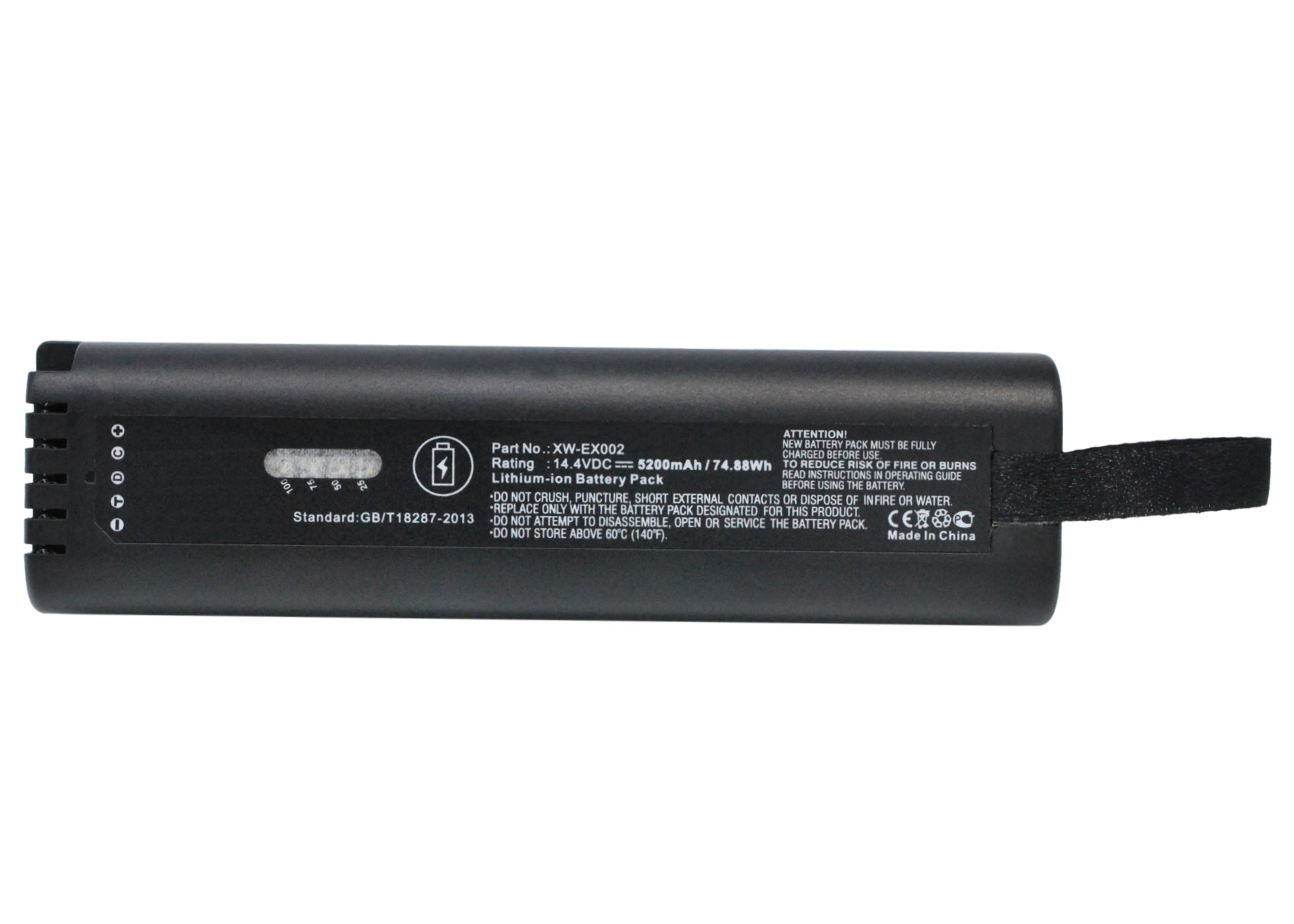 Synergy Digital Equipment Battery, Compatible with EXFO L08D185A, L08D185UG, XW-EX002, XW-EX006 Equipment Battery (14.4V, Li-ion, 5200mAh)
