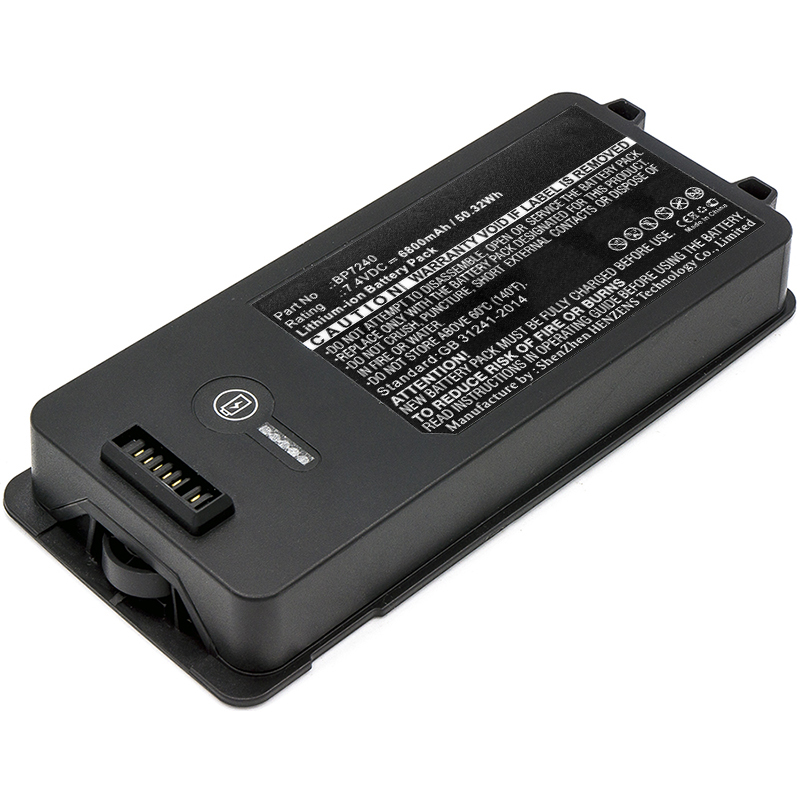 Synergy Digital Equipment Battery, Compatible with Fluke BP7240 Equipment Battery (7.4V, Li-ion, 6800mAh)