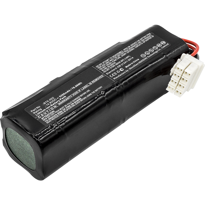 Synergy Digital Medical Battery, Compatible with Fukuda 510114040, BTE-002 Medical Battery (14.8V, Li-ion, 5200mAh)
