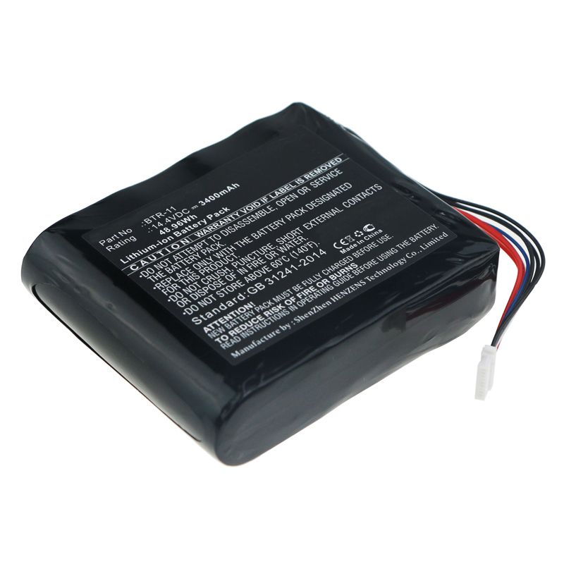 Synergy Digital Equipment Battery, Compatible with Fujikura BTR-11 Equipment Battery (14.4V, Li-ion, 3400mAh)