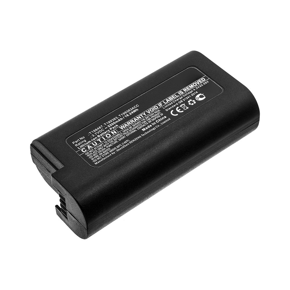 Synergy Digital Thermal Camera Battery, Compatible with Flir T198487, T199363, T199363ACC Thermal Camera Battery (3.7V, Li-ion, 5200mAh)