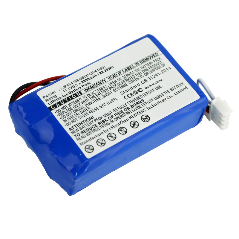 Synergy Digital Medical Battery, Compatible with Fresenius KAY0654169-3S(3ICP7/41/69) Medical Battery (11.1V, Li-ion, 2000mAh)