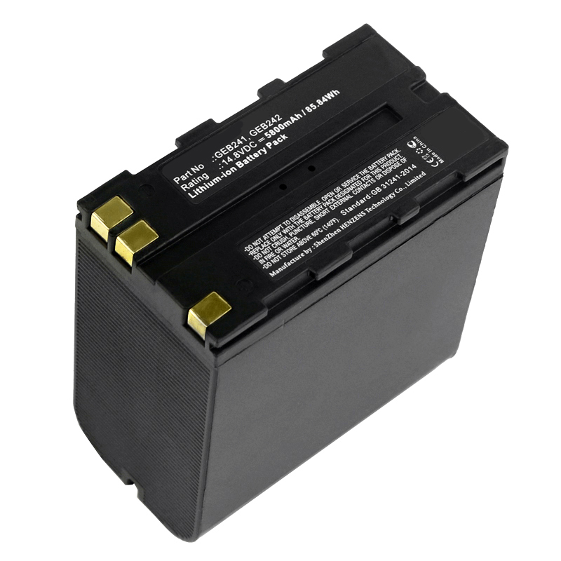 Synergy Digital Equipment Battery, Compatible with Leica 10686, 793975, GEB241, GEB242 Equipment Battery (14.8V, Li-ion, 5800mAh)