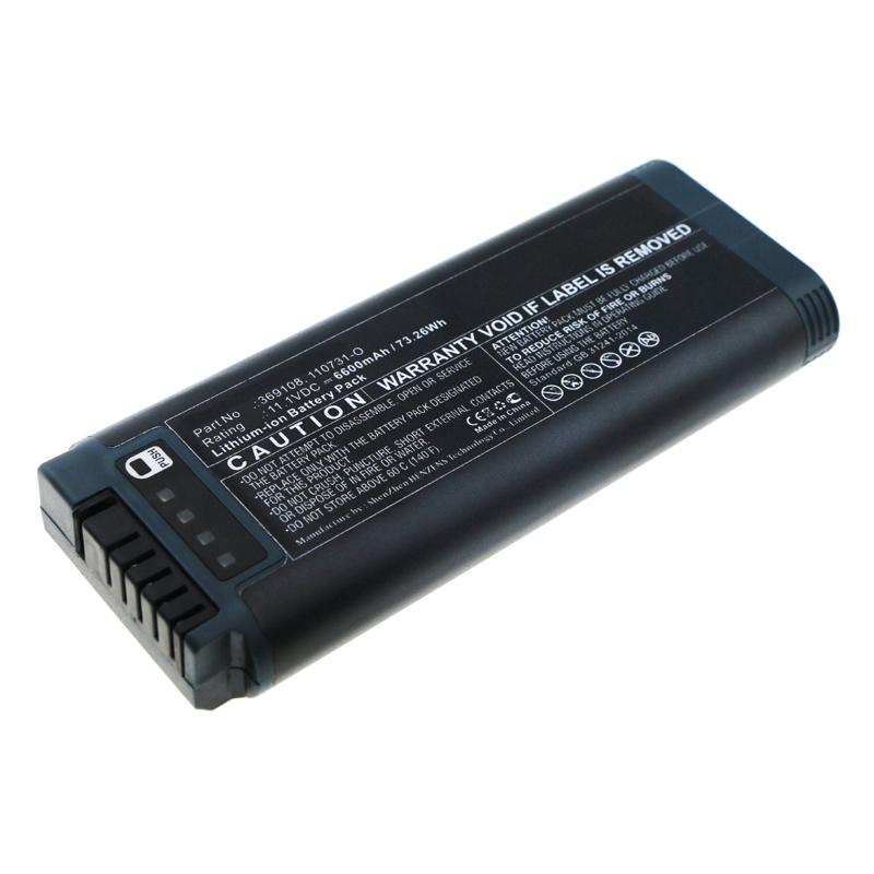 Synergy Digital Medical Battery, Compatible with HAMILTON 110731-O, 369108 Medical Battery (11.1V, Li-ion, 6600mAh)