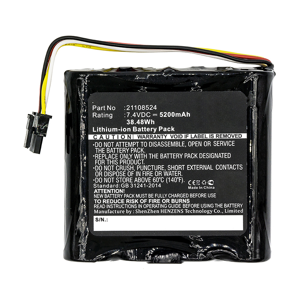Synergy Digital Equipment Battery, Compatible with JDSU 21108524 Equipment Battery (Li-ion, 7.4V, 5200mAh)