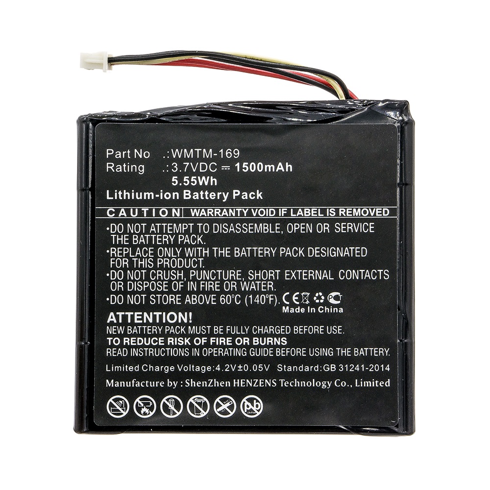 Synergy Digital Storage Battery, Compatible with Kingston WMTM-169 Storage Battery (Li-ion, 3.7V, 1500mAh)