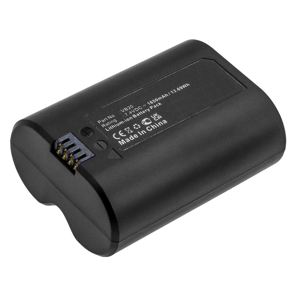 Synergy Digital Strobe Lighting Battery, Compatible with GODOX VB20 Strobe Lighting Battery (Li-Ion, 7.4V, 1850mAh)