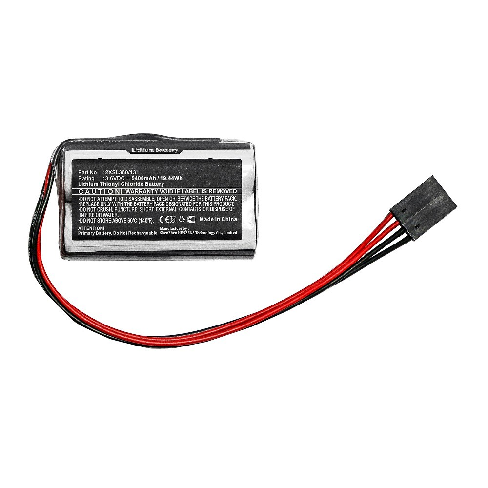 Synergy Digital Equipment Battery, Compatible with Schneider 2XSL360/131 Equipment Battery (Li-SOCl2, 3.6V, 5400mAh)