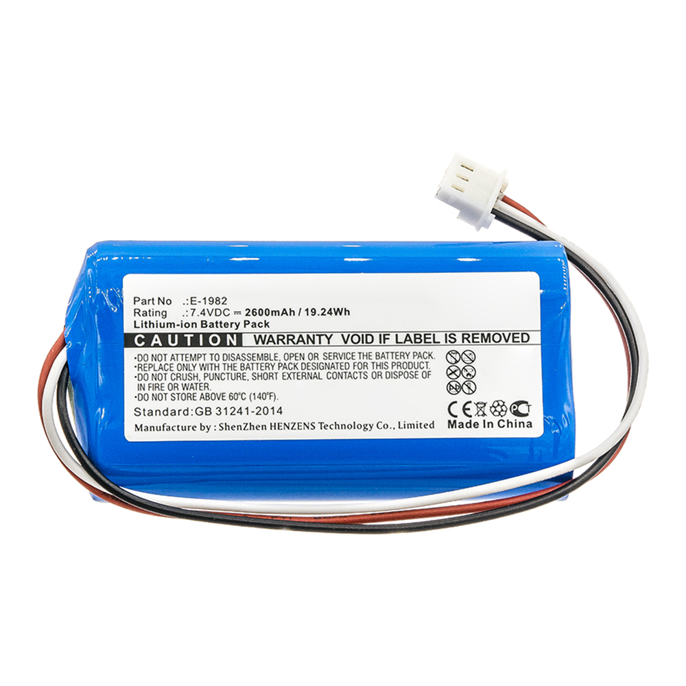 Synergy Digital Equipment Battery, Compatible with Televes E-1982 Equipment Battery (Li-ion, 7.4V, 2600mAh)