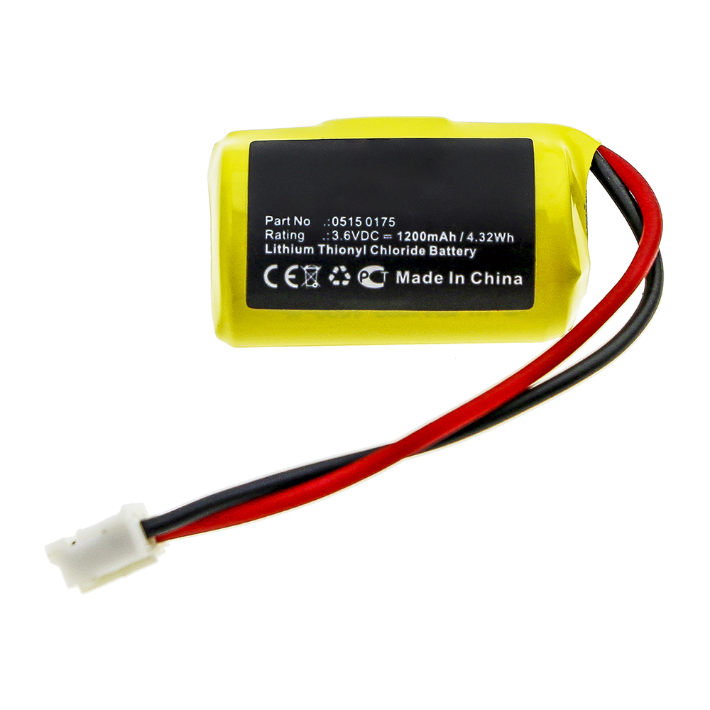 Synergy Digital Equipment Battery, Compatible with Testo 0515 0175 Equipment Battery (Li-SOCl2, 3.6V, 1200mAh)