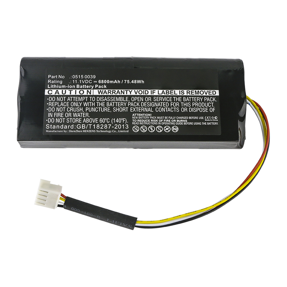 Synergy Digital Equipment Battery, Compatible with Testo 0515 0039 Equipment Battery (Li-ion, 11.1V, 6800mAh)