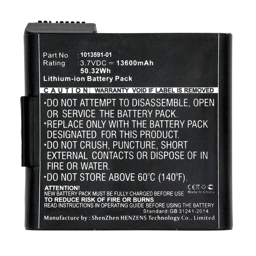 Synergy Digital Equipment Battery, Compatible with Topcon 1013591-01 Equipment Battery (Li-ion, 3.7V, 13600mAh)
