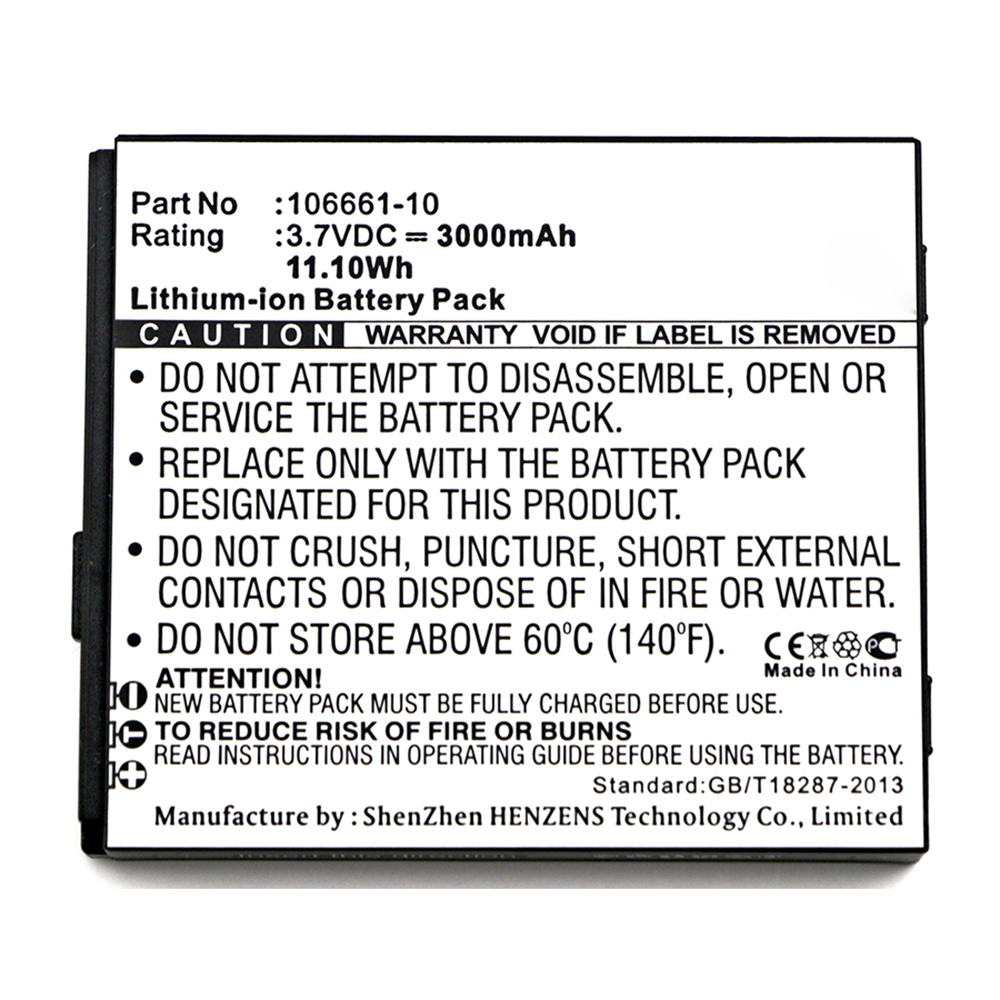 Synergy Digital Equipment Battery, Compatible with Trimble 106661-10 Equipment Battery (Li-ion, 3.7V, 3000mAh)