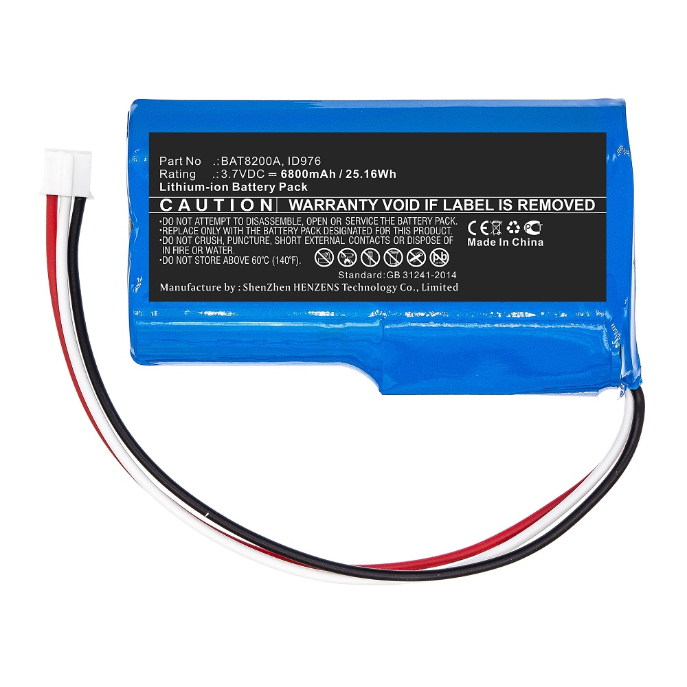 Synergy Digital Lawn Mower Battery, Compatible with Robomow BAT8200A Lawn Mower Battery (Li-ion, 3.7V, 6800mAh)