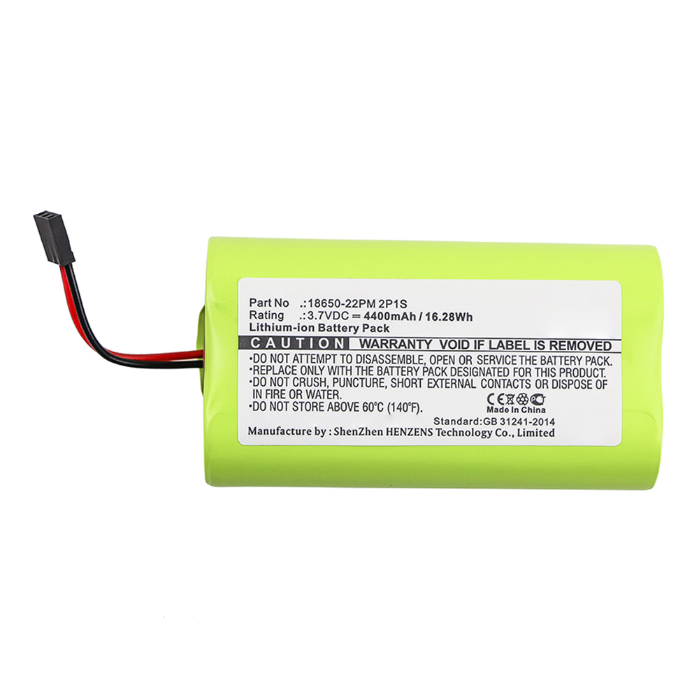 Synergy Digital Lighting System Battery, Compatible with Trelock 18650-22PM 2P1S Lighting System Battery (Li-ion, 3.7V, 4400mAh)