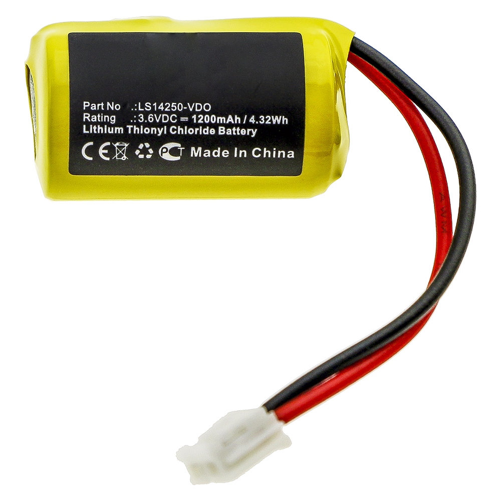 Synergy Digital PLC Battery, Compatible with Siemens LS14250-VDO PLC Battery (Li-SOCl2, 3.6V, 1200mAh)