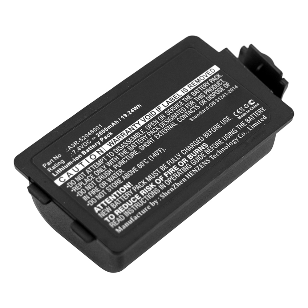 Synergy Digital Printer Battery, Compatible with TSC A3R-52048001 Printer Battery (Li-ion, 7.4V, 2600mAh)