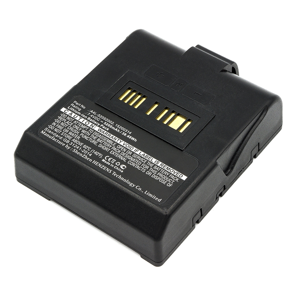 Synergy Digital Printer Battery, Compatible with TSC A4L-52052002 Printer Battery (Li-ion, 7.4V, 5200mAh)