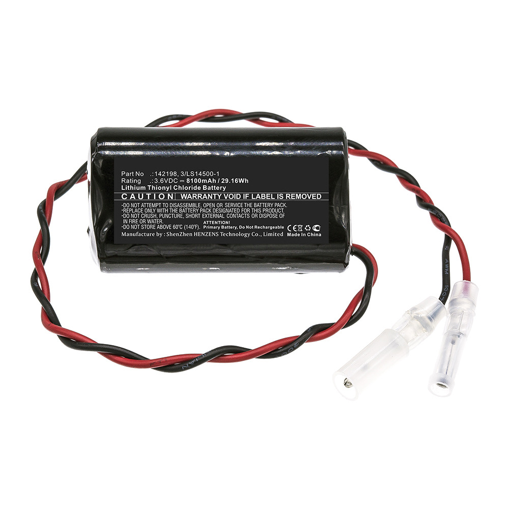 Synergy Digital PLC Battery, Compatible with Yaskawa 142198 PLC Battery (Li-SOCl2, 3.6V, 8100mAh)