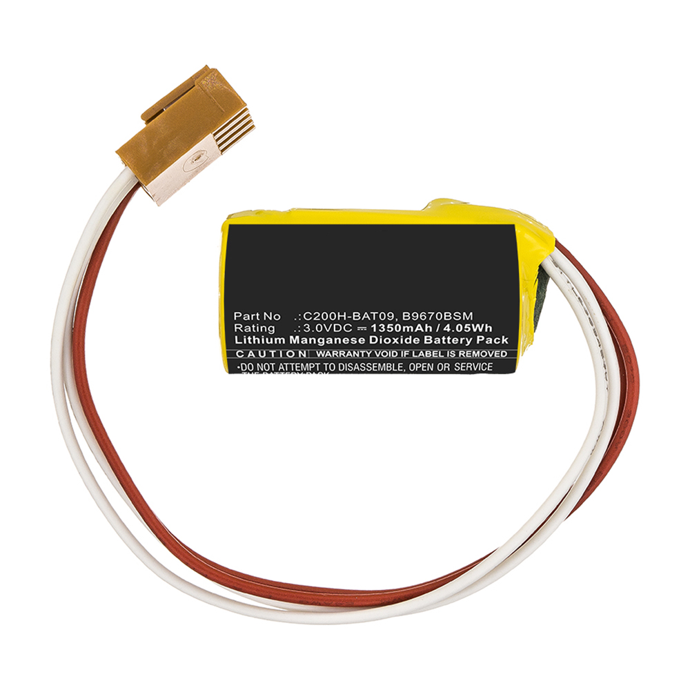 Synergy Digital PLC Battery, Compatible with B9670BSM PLC Battery (3V, Li-MnO2, 1350mAh)