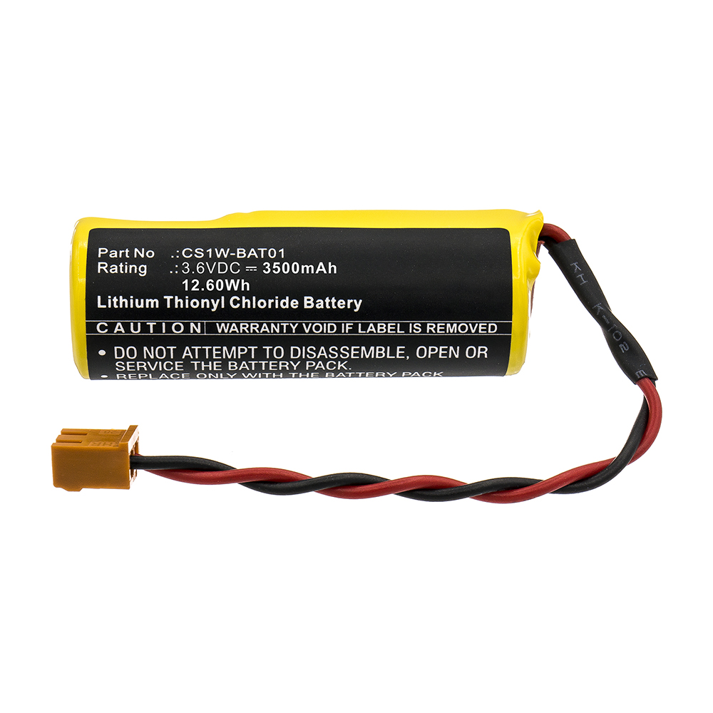 Synergy Digital PLC Battery, Compatible with CS1W-BAT01 PLC Battery (3.6V, Li-SOCl2, 3500mAh)