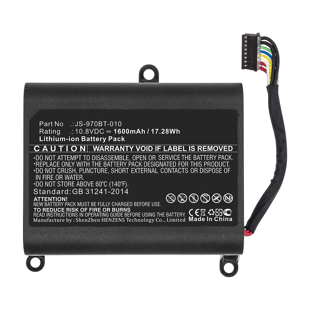 Synergy Digital POS Workstation Battery, Compatible with JS-970BT-010 POS Workstation Battery (10.8V, Li-ion, 1600mAh)