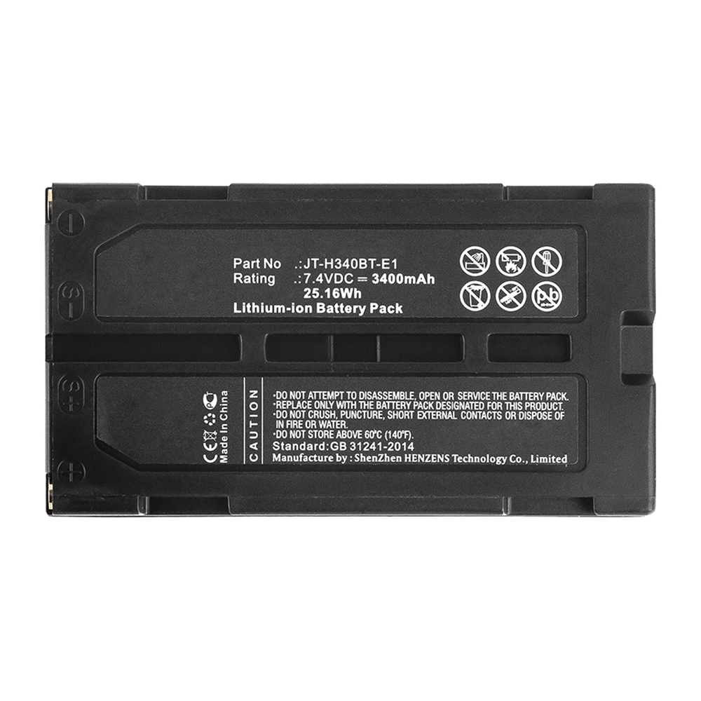Synergy Digital Printer Battery, Compatible with JT-H340BT-E1 Printer Battery (7.4V, Li-ion, 3400mAh)