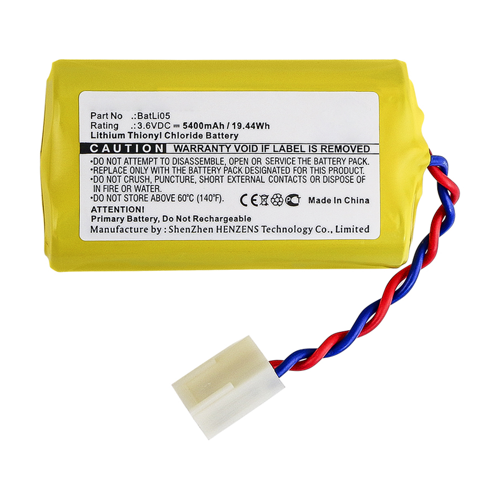 Synergy Digital Alarm System Battery, Compatible with DAITEM BatLi05 Alarm System Battery (Li-SOCl2, 3.6V, 5400mAh)