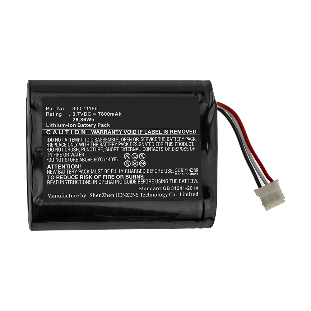 Synergy Digital Alarm System Battery, Compatible with Honeywell 300-11186 Alarm System Battery (Li-ion, 3.7V, 7800mAh)