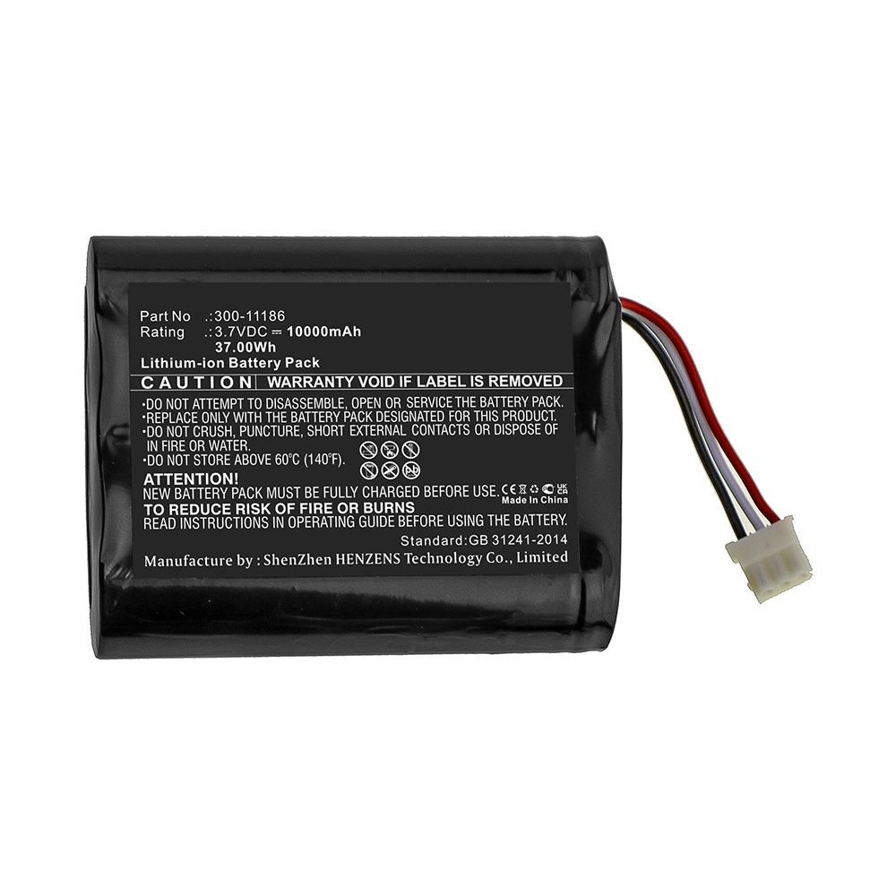 Synergy Digital Alarm System Battery, Compatible with Honeywell 300-11186 Alarm System Battery (Li-ion, 3.7V, 10000mAh)