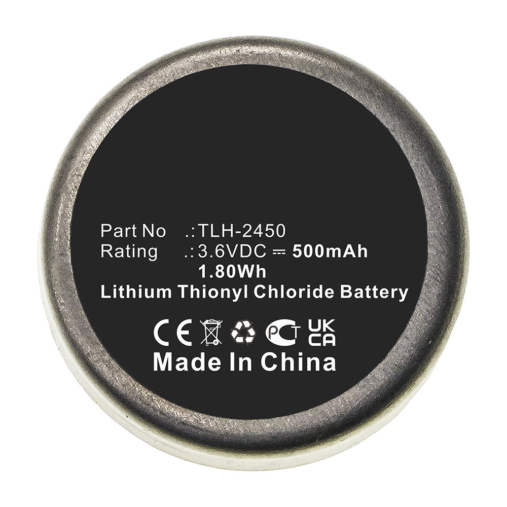 Synergy Digital Equipment Battery, Compatible with Testo TLH-2450 Equipment Battery (Li-SOCl2, 3.6V, 500mAh)