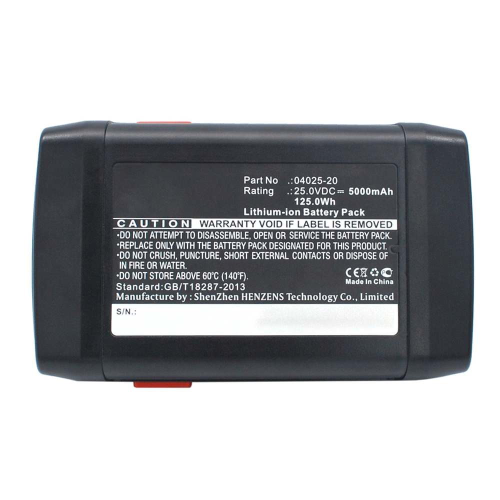 Synergy Digital Lawn Mower Battery, Compatible with Gardena 04025-20 Lawn Mower Battery (Li-ion, 25V, 5000mAh)