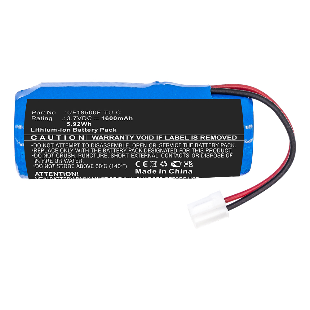 Synergy Digital Personal Care Battery, Compatible with Hitachi UF18500F-TU-C Personal Care Battery (Li-ion, 3.7V, 1600mAh)