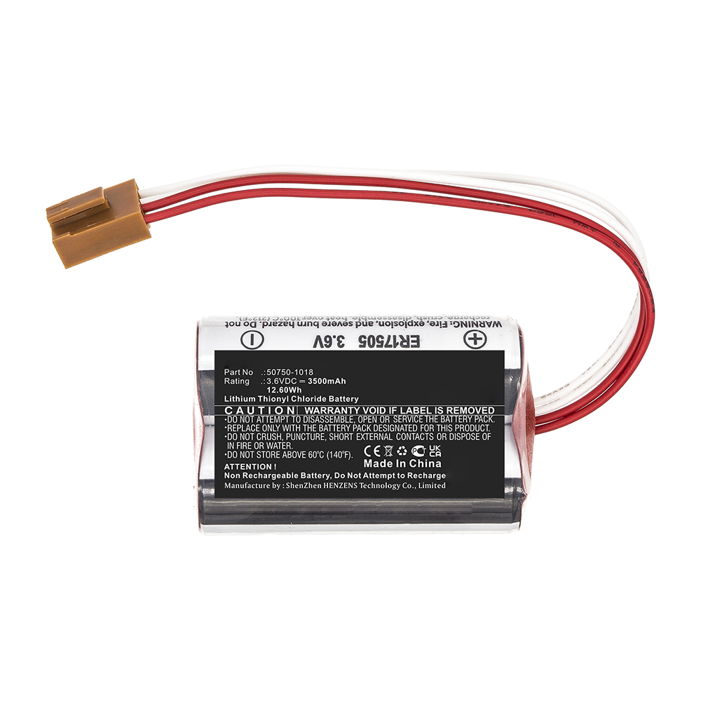 Synergy Digital PLC Battery, Compatible with Kawasaki 50750-1018 PLC Battery (Li-SOCl2, 3.6V, 3500mAh)