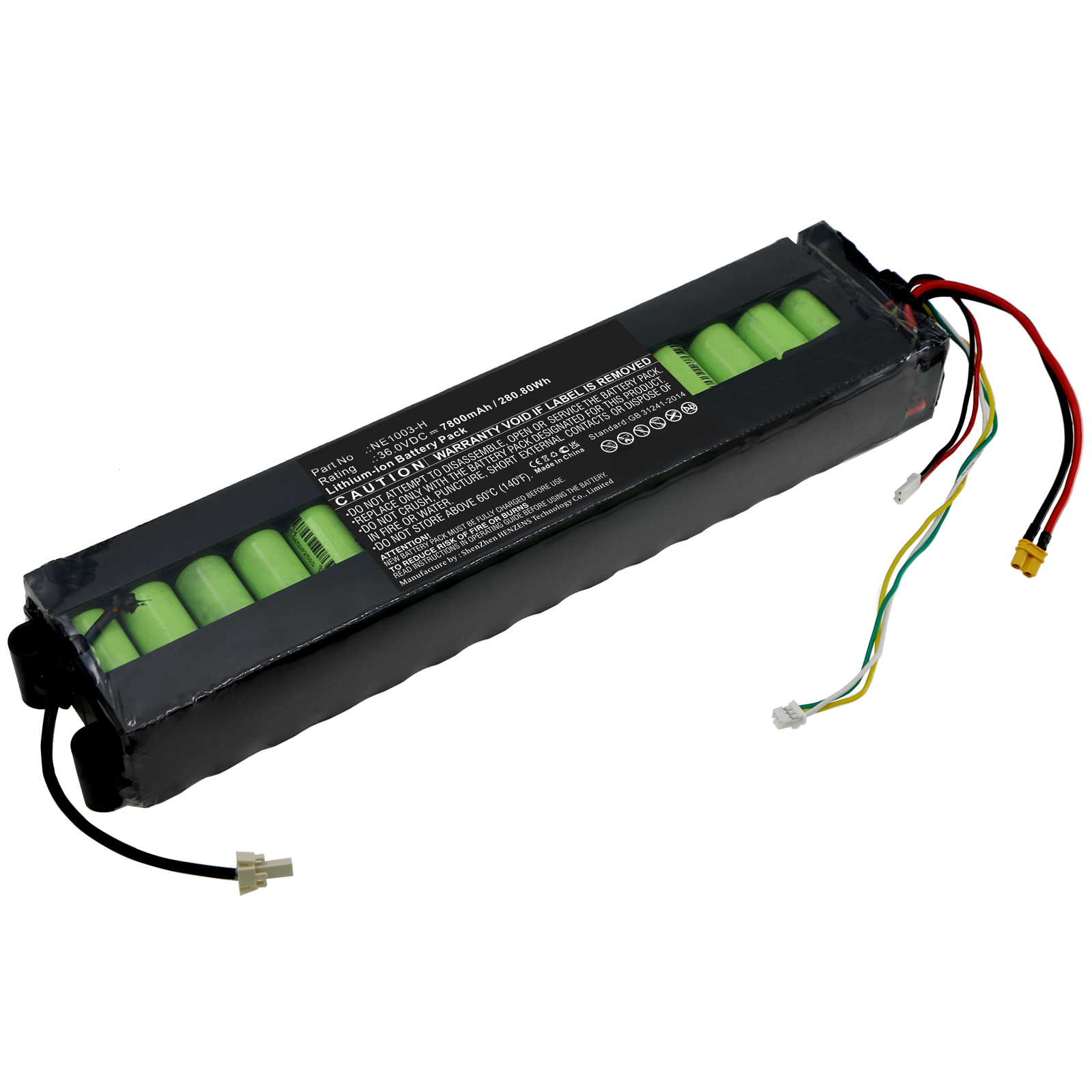 Synergy Digital Scooter Battery, Compatible with Xiaomi NE1003-H Scooter Battery (Li-ion, 36V, 7800mAh)