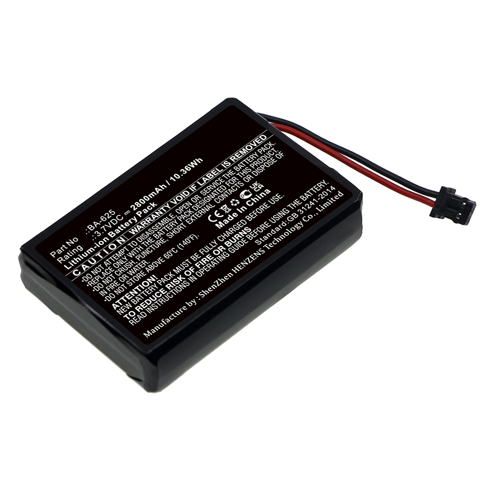 Synergy Digital Lighting System Battery, Compatible with CATEYE  BA-625 Lighting System Battery (Li-ion, 3.7V, 2800mAh)