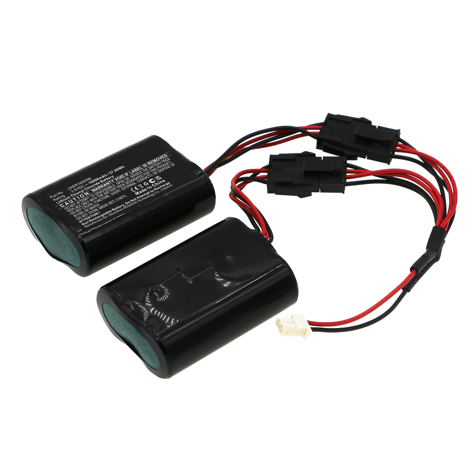 Synergy Digital Alarm System Battery, Compatible with DSC 2XER18505M Alarm System Battery (Li-SOCl2, 3.6V, 16000mAh)