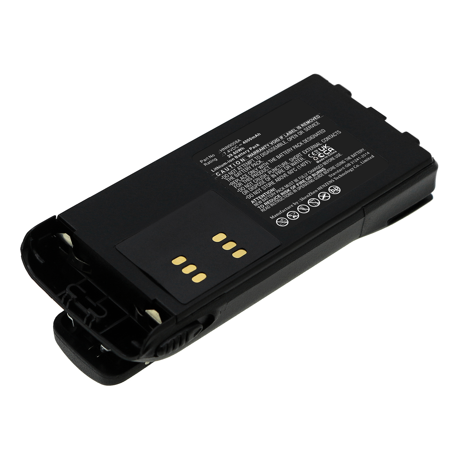 Synergy Digital Communication Battery, Compatible with Motorola HMNN4151 Communication Battery (Li-ion, 7.4V, 4000mAh)