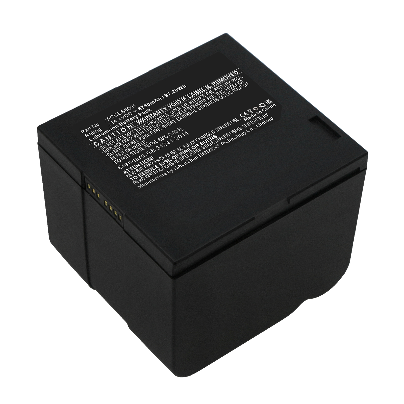 Synergy Digital Equipment Battery, Compatible with Trimble ACCSS6001 Equipment Battery (Li-ion, 14.4V, 6750mAh)