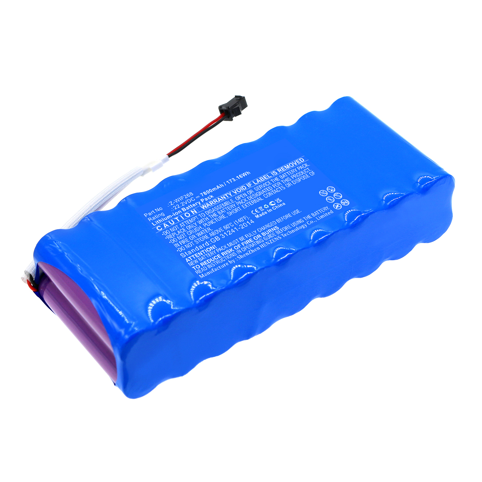 Synergy Digital Lighting & Studio Battery, Compatible with American DJ Z-WIF268 Lighting & Studio Battery (Li-ion, 22.2V, 7800mAh)