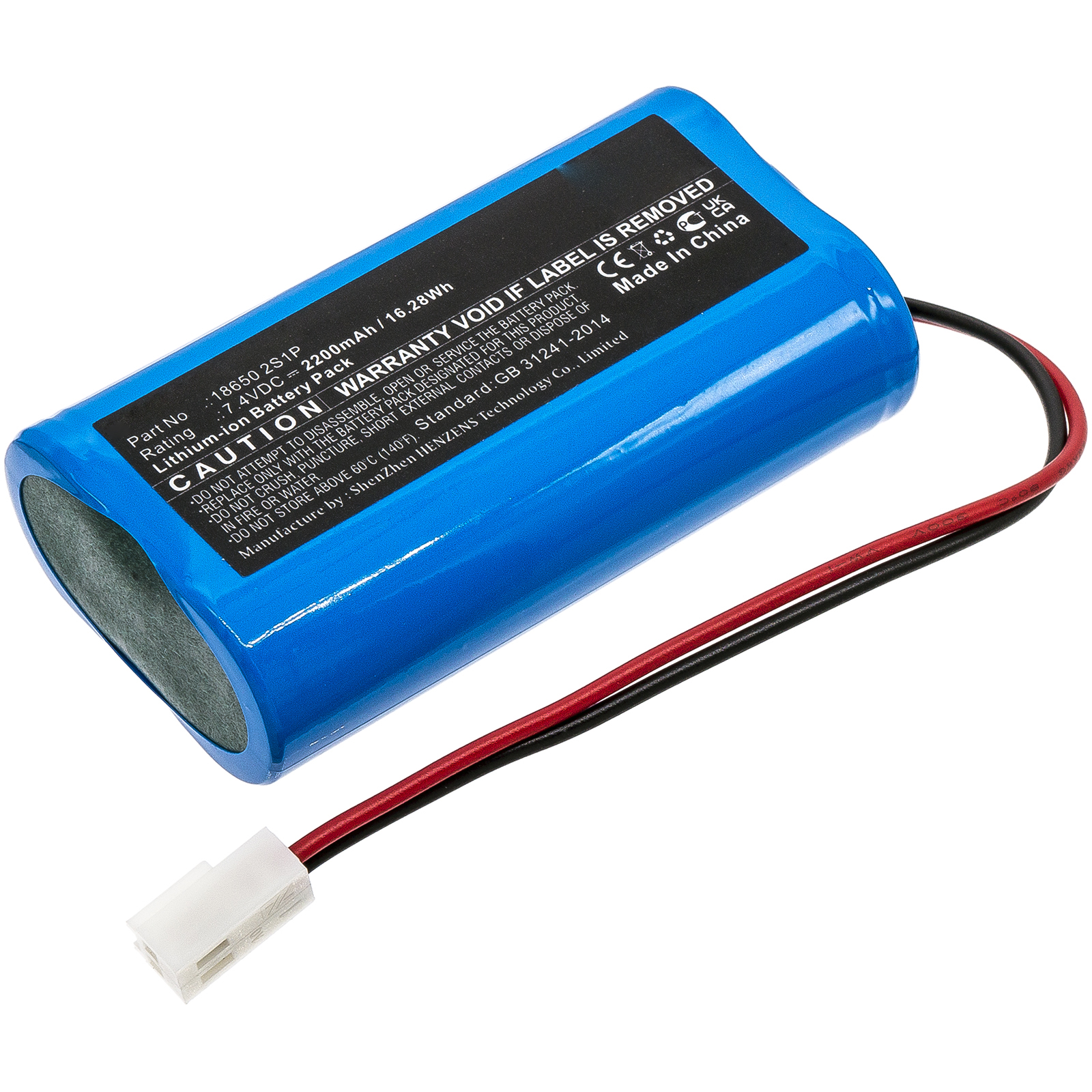 Synergy Digital Emergency Lighting Battery, Compatible with Neptolux 175-1196C Emergency Lighting Battery (Li-ion, 7.4V, 2200mAh)