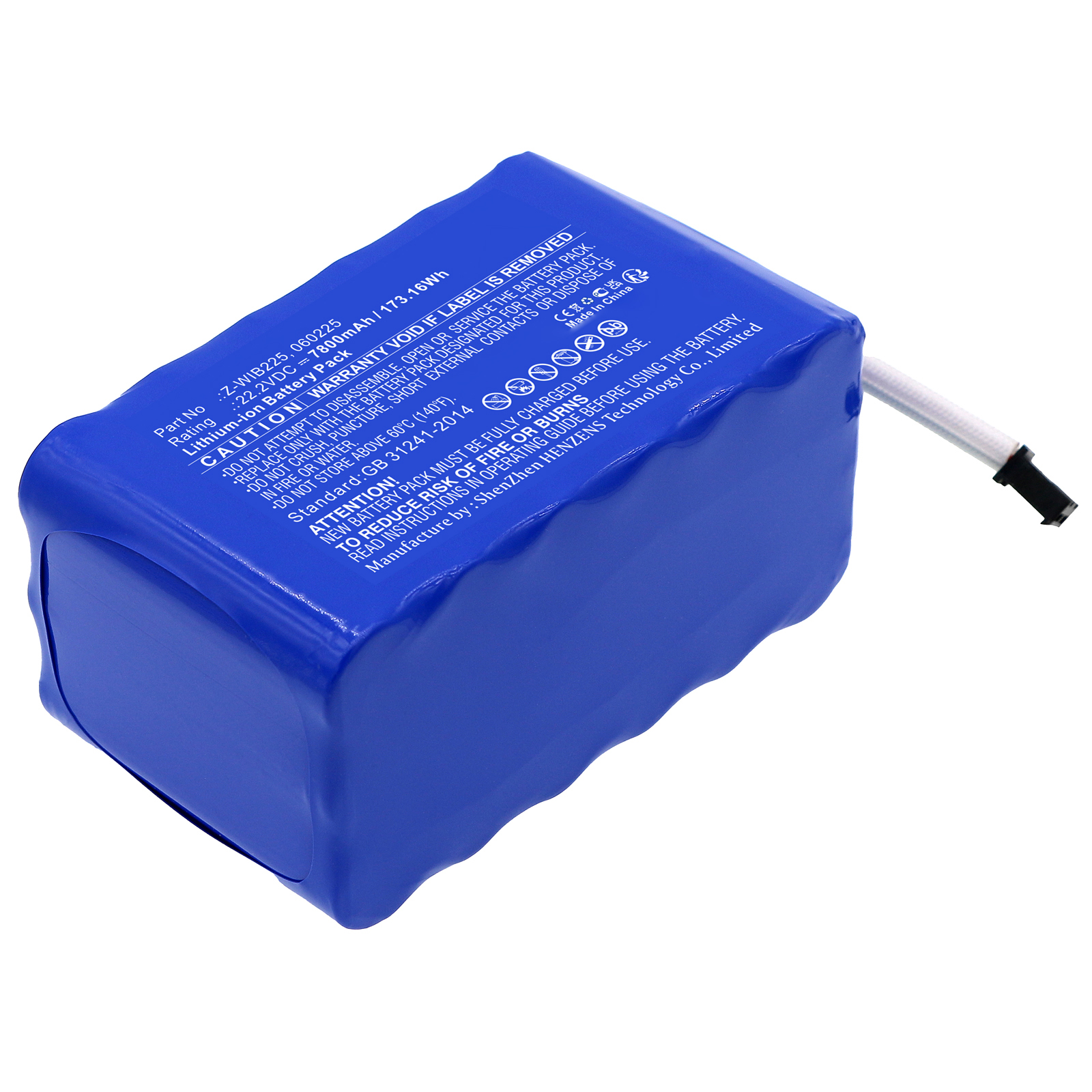 Synergy Digital Lighting & Studio Battery, Compatible with American DJ Z-WIB225 Lighting & Studio Battery (Li-ion, 22.2V, 7800mAh)