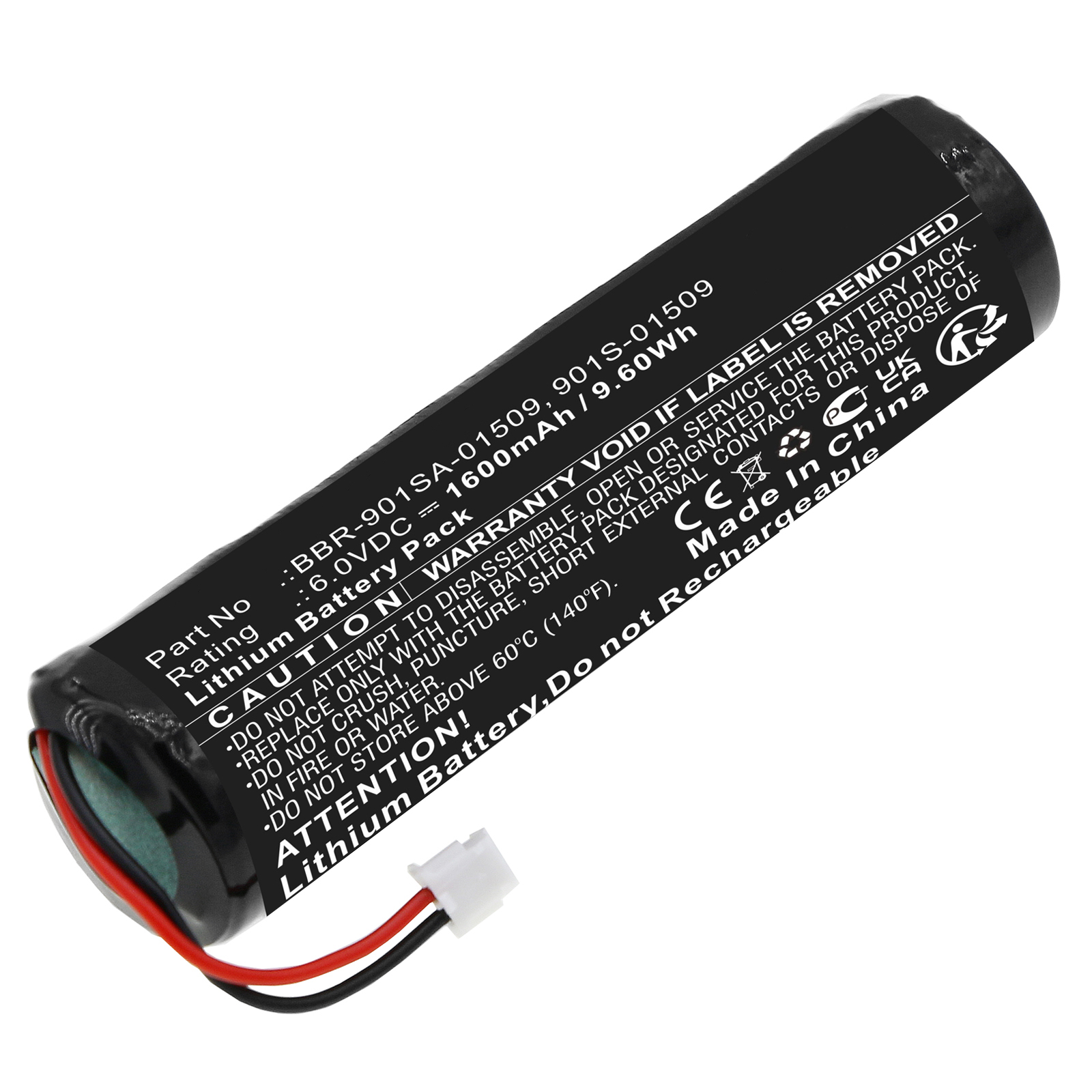 Synergy Digital Marine Safety & Flotation Devices Battery, Compatible with Ocean Signal 901S-01509 Marine Safety & Flotation Devices Battery (Li-MnO2, 6V, 1600mAh)