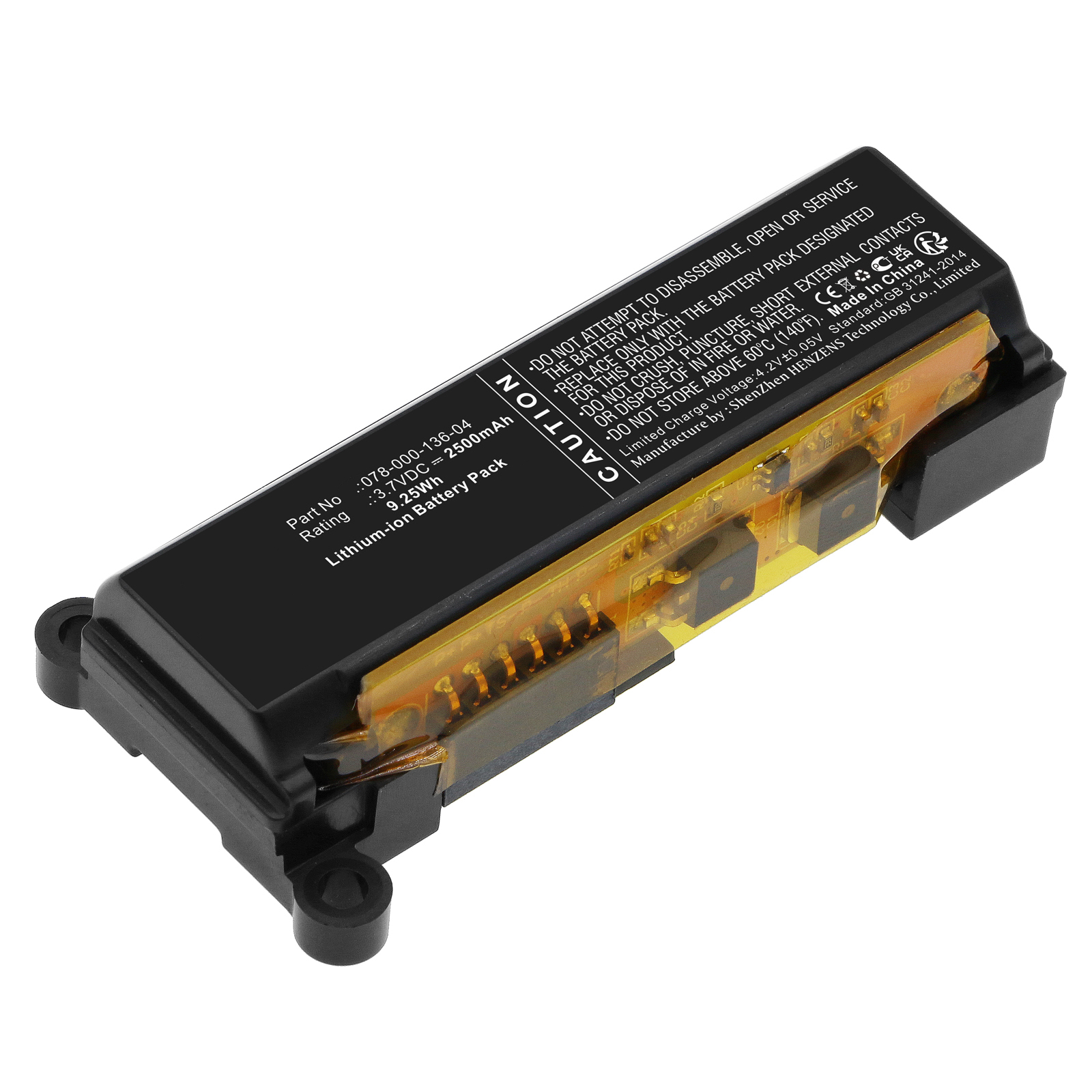 Synergy Digital RAID Controller Battery, Compatible with DELL 078-000-136-04 RAID Controller Battery (Li-ion, 3.7V, 2500mAh)