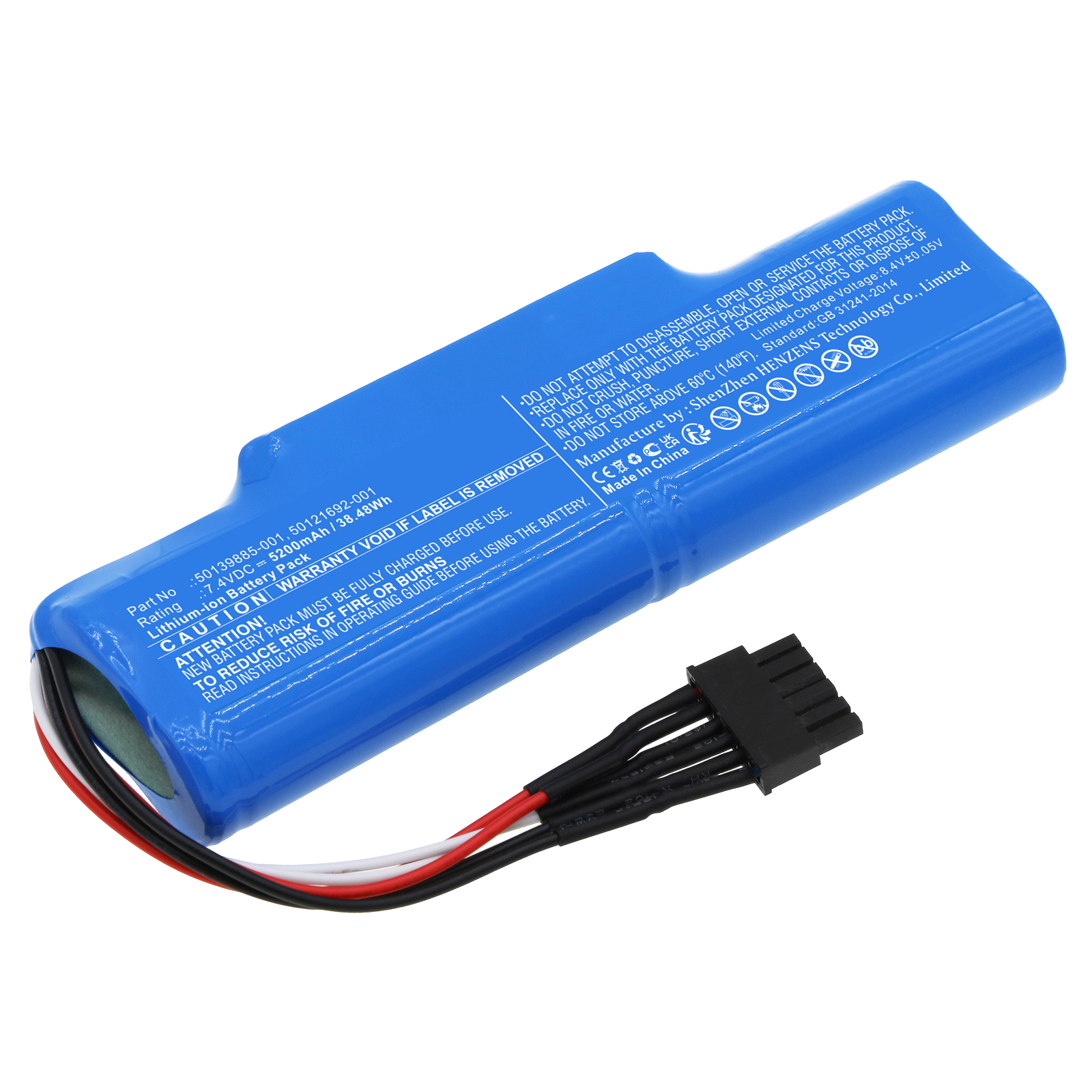 Synergy Digital Vehicle Mount Terminal Battery, Compatible with Honeywell 50121692-001 Vehicle Mount Terminal Battery (Li-ion, 7.4V, 5200mAh)