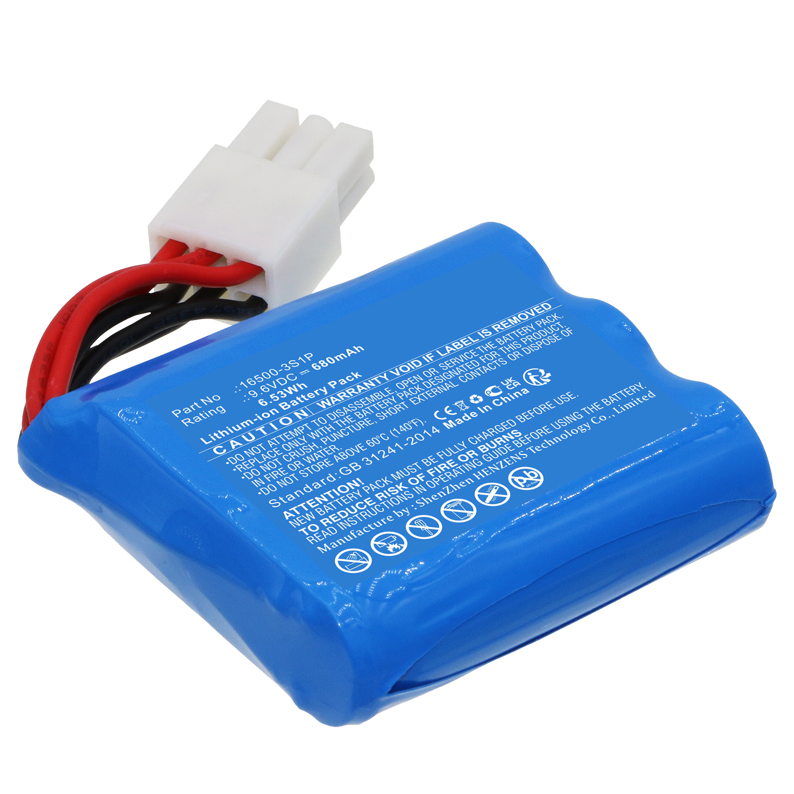 Synergy Digital Cars Battery, Compatible with GPToys 16500-3S1P Cars Battery (Li-ion, 9.6V, 680mAh)