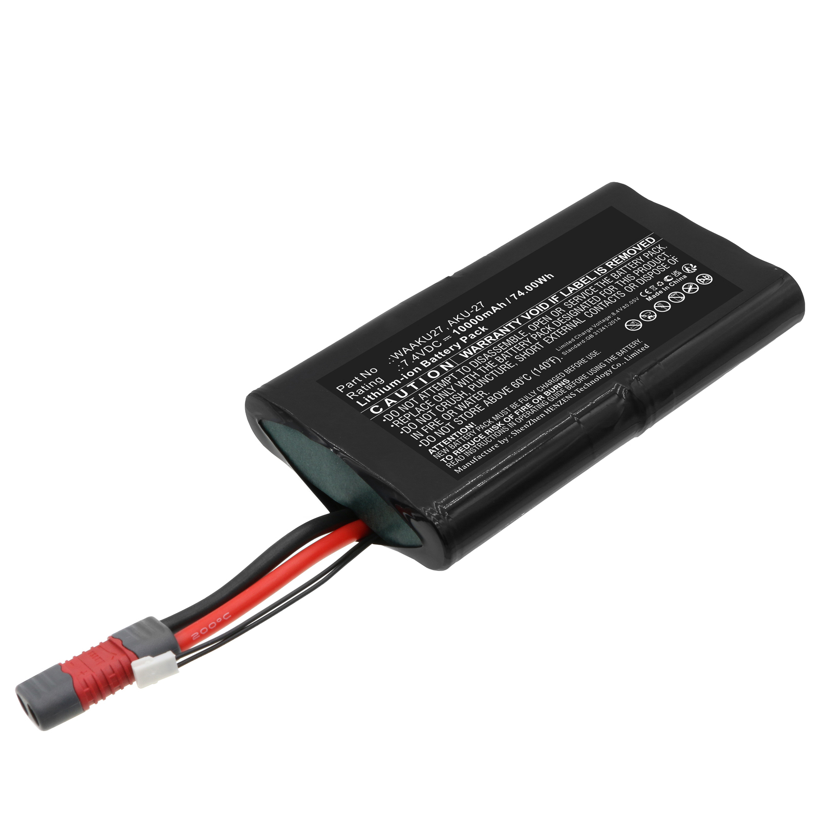 Synergy Digital Equipment Battery, Compatible with SONEL AKU-27 Equipment Battery (Li-ion, 7.4V, 10000mAh)